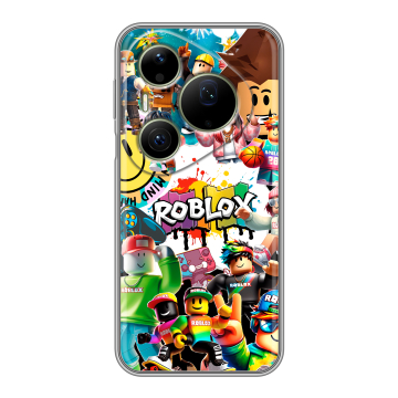 Силиконовый чехол на Huawei Pura 90 Pro Max с принтом Roblox Роблокс Силиконовый чехол на Huawei Pura 90 Pro Max с принтом Roblox Роблокс