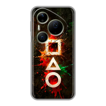 Силиконовый чехол на Huawei Pura 90 Pro Max с принтом Squid Game Игра кальмара