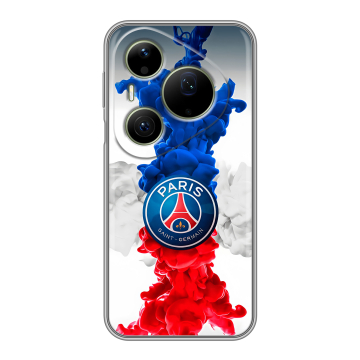 Силиконовый чехол на Huawei Pura 90 Pro Max с принтом PSG ПСЖ
