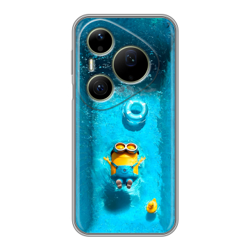 Силиконовый чехол на Huawei Pura 90 Pro Max с принтом Миньоны Силиконовый чехол на Huawei Pura 90 Pro Max с принтом Миньоны