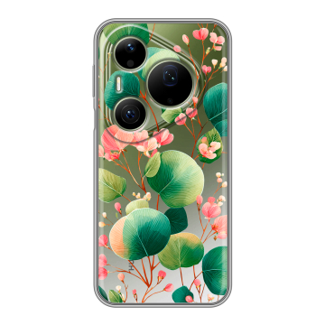 Силиконовый чехол на Huawei Pura 90 Pro Max с принтом женский