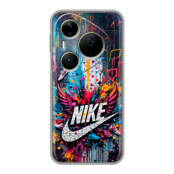 Силиконовый чехол на Huawei Pura 90 Pro Max с принтом Nike Найк