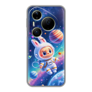 Силиконовый чехол на Huawei Pura 90 Pro Max с принтом Labubu Лабубу