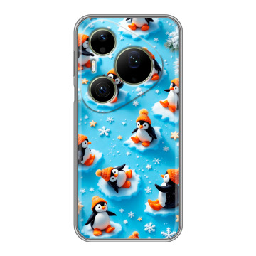 Силиконовый чехол на Huawei Pura 90 Pro Max с принтом Новый год