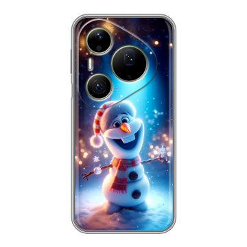 Силиконовый чехол на Huawei Pura 90 Pro Max с принтом Новый год