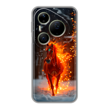 Силиконовый чехол на Huawei Pura 90 Pro Max с принтом Новый год Силиконовый чехол на Huawei Pura 90 Pro Max с принтом Новый год