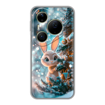 Силиконовый чехол на Huawei Pura 90 Pro Max с принтом Новый год Силиконовый чехол на Huawei Pura 90 Pro Max с принтом Новый год