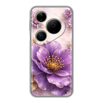 Силиконовый чехол на Huawei Pura 90 Pro Max с принтом женский
