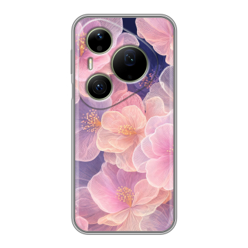 Силиконовый чехол на Huawei Pura 90 Pro Max с принтом женский