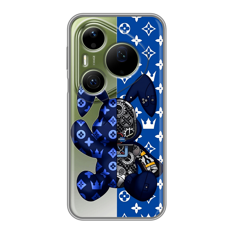 Силиконовый чехол на Huawei Pura 90 Pro Max с принтом Луи робот Силиконовый чехол на Huawei Pura 90 Pro Max с принтом Луи робот