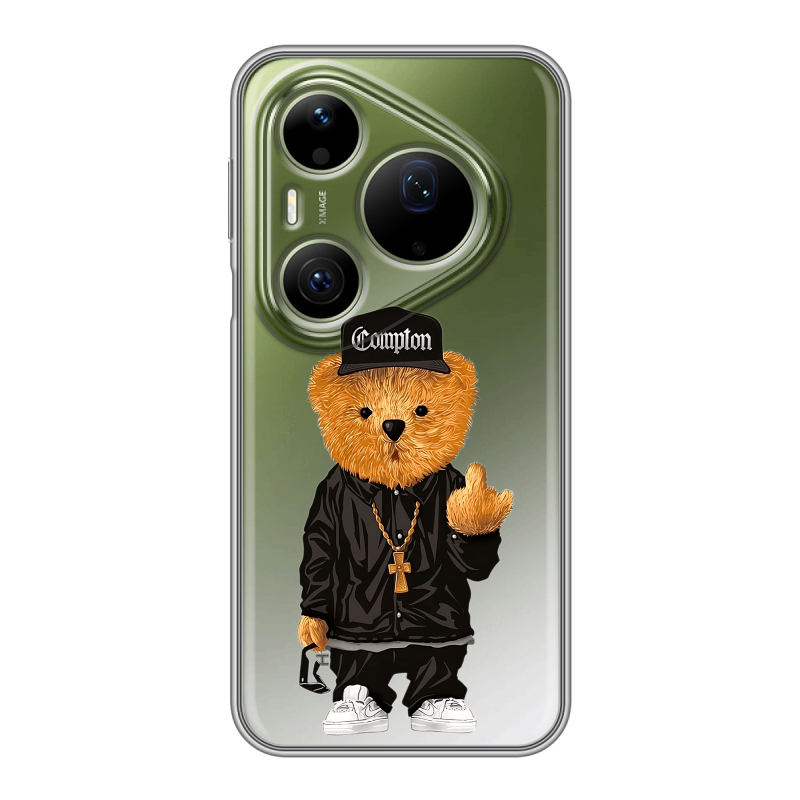 Силиконовый чехол на Huawei Pura 90 Pro Max с принтом Плюшевый медведь Силиконовый чехол на Huawei Pura 90 Pro Max с принтом Плюшевый медведь