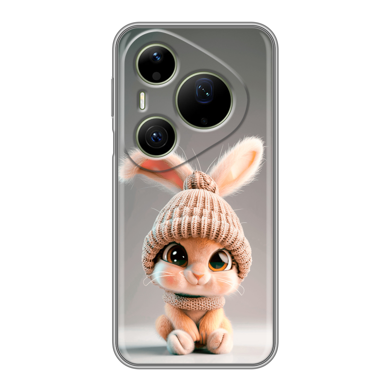 Силиконовый чехол на Huawei Pura 90 Pro Max с принтом Кролик Силиконовый чехол на Huawei Pura 90 Pro Max с принтом Кролик