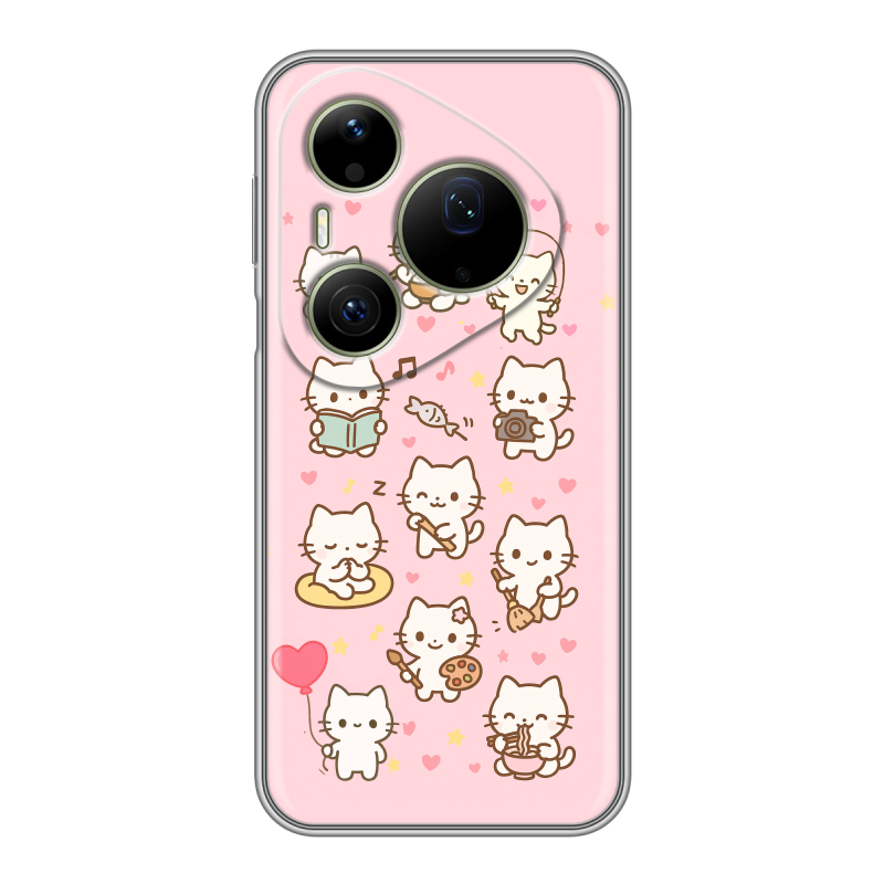 Силиконовый чехол на Huawei Pura 90 Pro Max с принтом Hello Kitty Хелоу Кити Силиконовый чехол на Huawei Pura 90 Pro Max с принтом Hello Kitty Хелоу Кити
