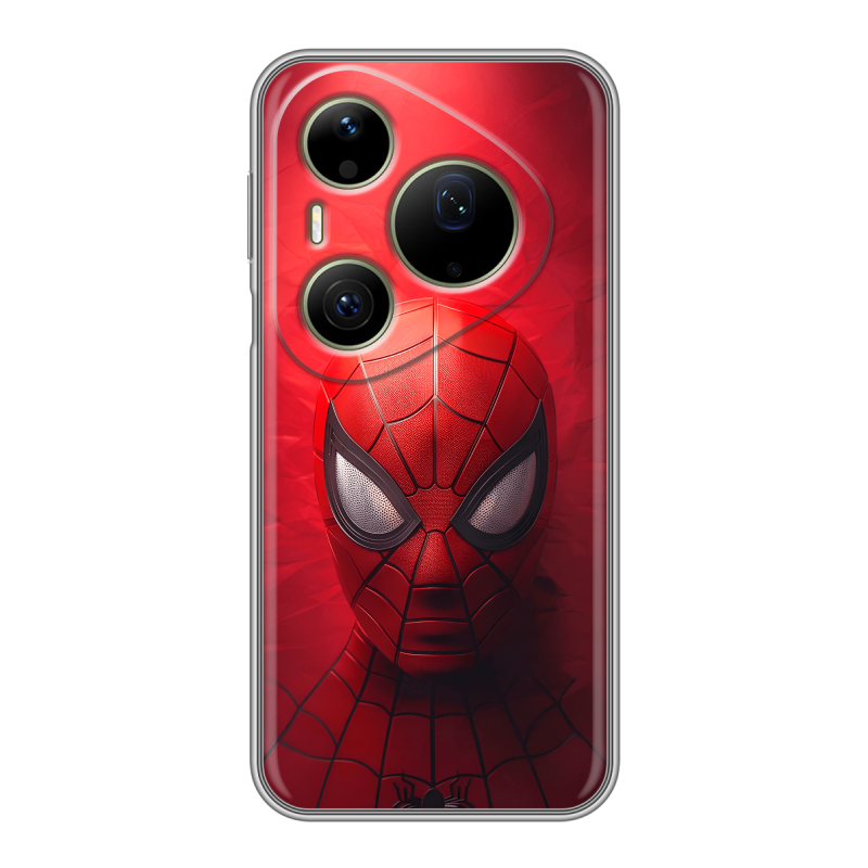 Силиконовый чехол на Huawei Pura 90 Pro Max с принтом Spiderman Человек паук Силиконовый чехол на Huawei Pura 90 Pro Max с принтом Spiderman Человек паук