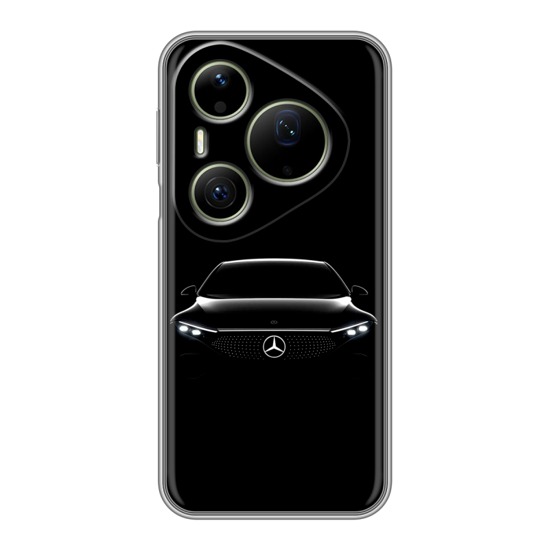 Силиконовый чехол на Huawei Pura 90 Pro Max с принтом Mercedes Мерседес Силиконовый чехол на Huawei Pura 90 Pro Max с принтом Mercedes Мерседес