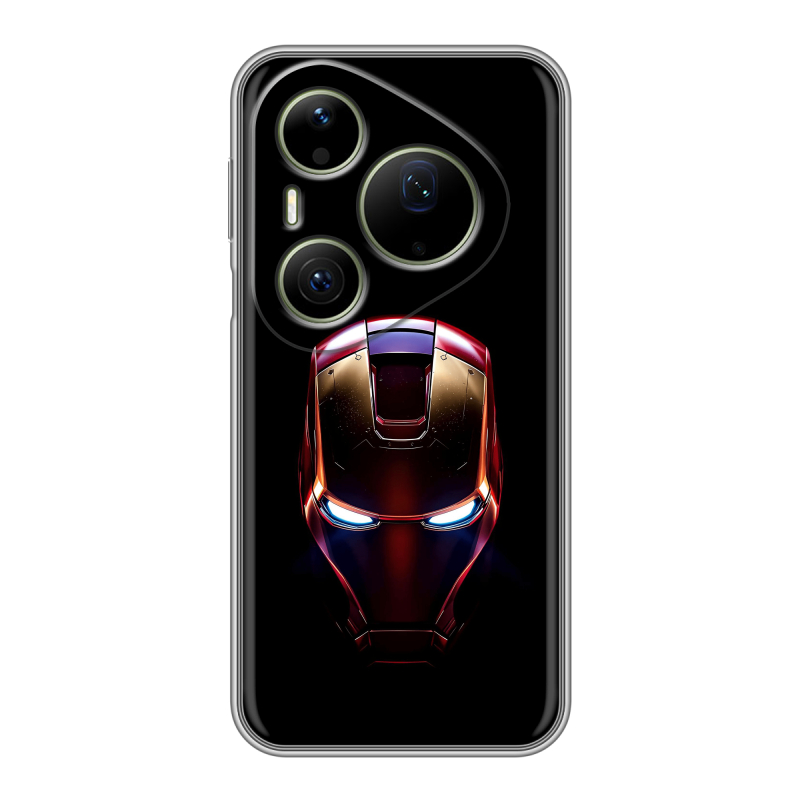 Силиконовый чехол на Huawei Pura 90 Pro Max с принтом IronMan Железный человек Силиконовый чехол на Huawei Pura 90 Pro Max с принтом IronMan Железный человек