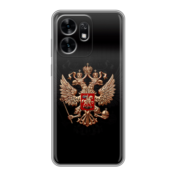 Силиконовый чехол на Honor X6D с принтом Герб России Силиконовый чехол на Honor X6D с принтом Герб России