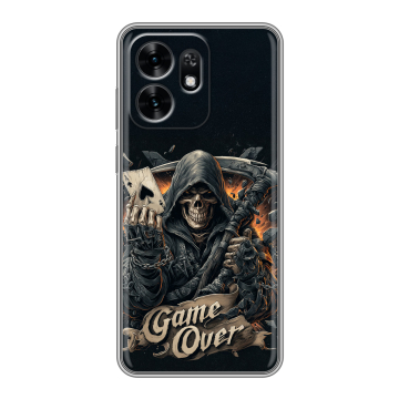 Силиконовый чехол на Honor X6D с принтом Скелет карты Силиконовый чехол на Honor X6D с принтом Скелет карты