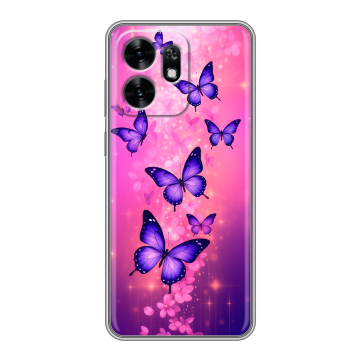 Силиконовый чехол на Honor X6D с принтом Бабочки