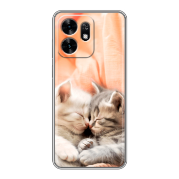 Силиконовый чехол на Honor X6D с принтом Котята