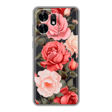 Силиконовый чехол на Honor X6D с принтом Розы Силиконовый чехол на Honor X6D с принтом Розы