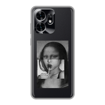 Силиконовый чехол на Honor X6D с принтом Мона Лиза Силиконовый чехол на Honor X6D с принтом Мона Лиза