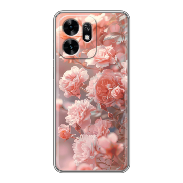 Силиконовый чехол на Honor X6D с принтом Розовые розы Силиконовый чехол на Honor X6D с принтом Розовые розы