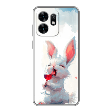 Силиконовый чехол на Honor X6D с принтом кролик зайчик Силиконовый чехол на Honor X6D с принтом кролик зайчик