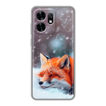 Силиконовый чехол на Honor X6D с принтом лиса Силиконовый чехол на Honor X6D с принтом лиса