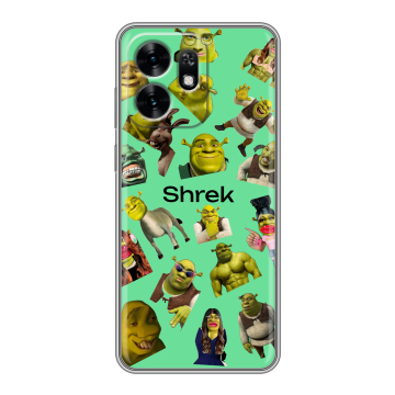 Силиконовый чехол на Honor X6D с принтом Шрек Shrek