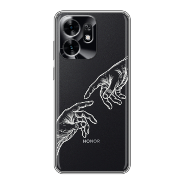 Силиконовый чехол на Honor X6D с принтом Сотворение мира