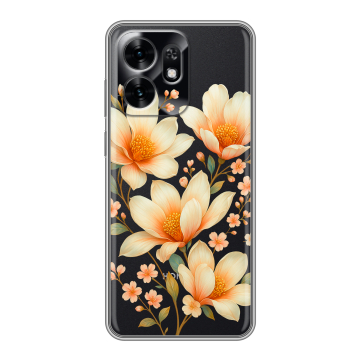 Силиконовый чехол на Honor X6D с принтом Цветы