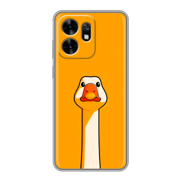 Силиконовый чехол на Honor X6D с принтом Смешная утка