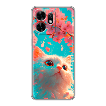 Силиконовый чехол на Honor X6D с принтом Красивый кот