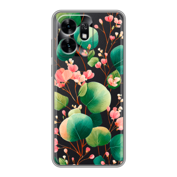 Силиконовый чехол на Honor X6D с принтом женский
