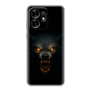 Силиконовый чехол на Honor X6D с принтом Волк