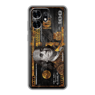 Силиконовый чехол на Honor X6D с принтом Доллар деньги Силиконовый чехол на Honor X6D с принтом Доллар деньги
