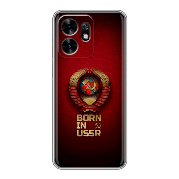 Силиконовый чехол на Honor X6D с принтом Флаг Герб СССР