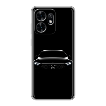 Силиконовый чехол на Honor X6D с принтом Mercedes Мерседес