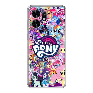 Силиконовый чехол на Honor X6D с принтом My little pony Дружба чудо