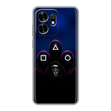 Силиконовый чехол на Honor X6D с принтом Игра Кальмара