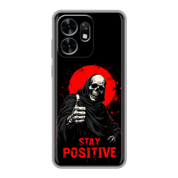 Силиконовый чехол на Honor X6D с принтом смешной скелет