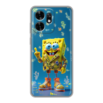 Силиконовый чехол на Honor X6D с принтом Спанч боб Спанчбоб Силиконовый чехол на Honor X6D с принтом Спанч боб Спанчбоб