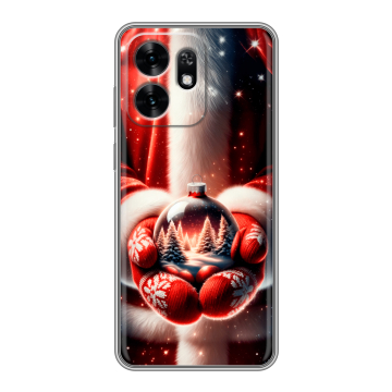 Силиконовый чехол на Honor X6D с принтом Новый год