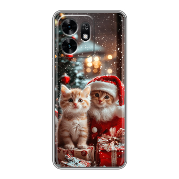 Силиконовый чехол на Honor X6D с принтом Новый год