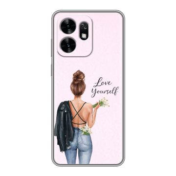 Силиконовый чехол на Honor X6D с принтом женский Силиконовый чехол на Honor X6D с принтом женский
