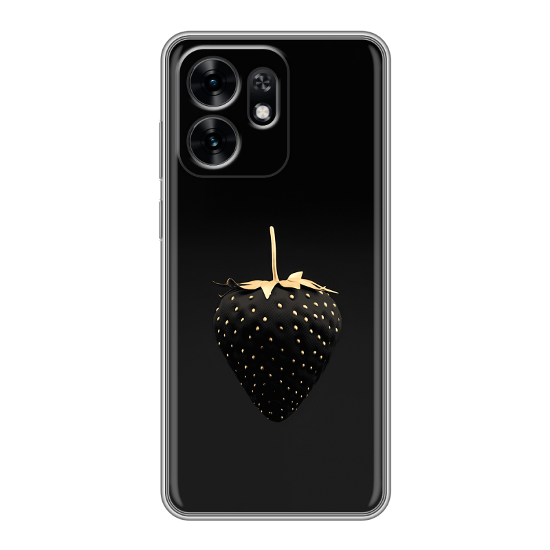Силиконовый чехол на Honor X6D с принтом Черная клубника Силиконовый чехол на Honor X6D с принтом Черная клубника