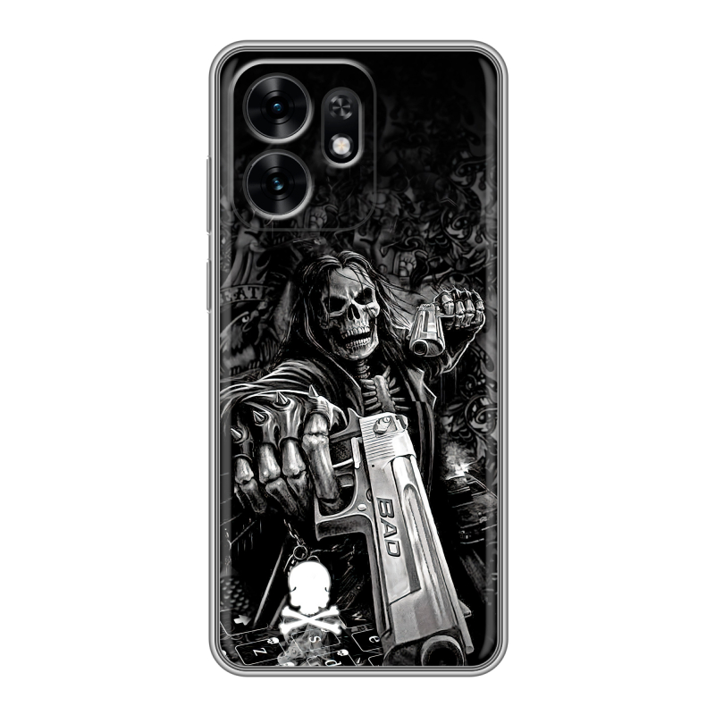 Силиконовый чехол на Honor X6D с принтом Скелет Силиконовый чехол на Honor X6D с принтом Скелет