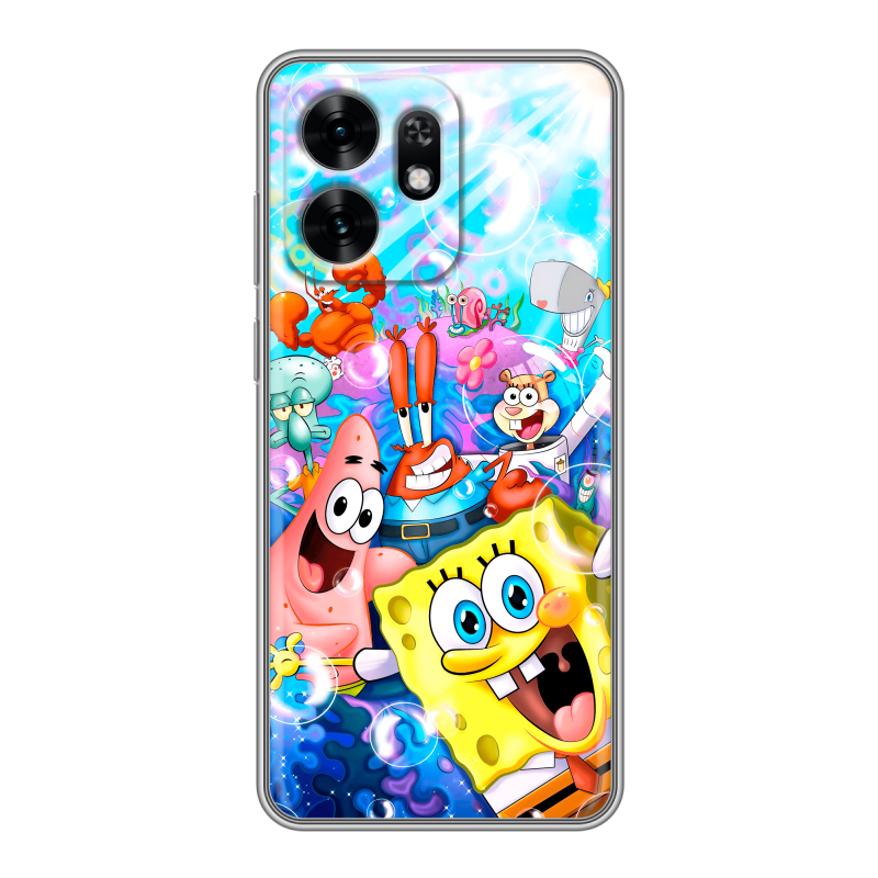 Силиконовый чехол на Honor X6D с принтом спанчбоб спанч боб Силиконовый чехол на Honor X6D с принтом спанчбоб спанч боб