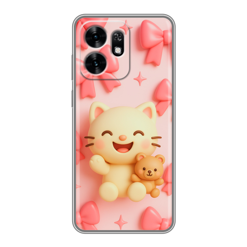 Силиконовый чехол на Honor X6D с принтом для девочек Силиконовый чехол на Honor X6D с принтом для девочек